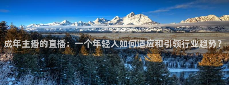 蜘蛛体育免费直播nba：成年主播的直播：一个年轻人如何适应和引领行业趋势？
